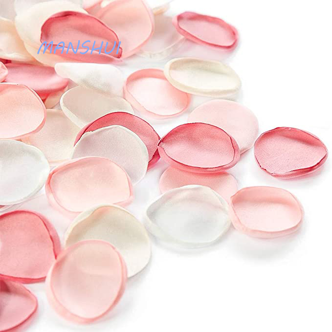 Wholesale Blush Light Pink Rose Round Petals Confetti Party Table Wedding Supplies Props