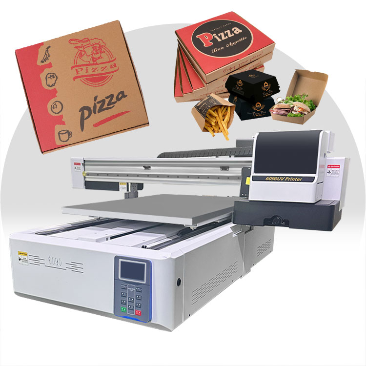 Proprinter Wholesale 6 8 Colors A2 A1 3 Prints Heads Flatbed Printing Machine White Uv Inkjet Ink Printer 6090 For Pizza Box