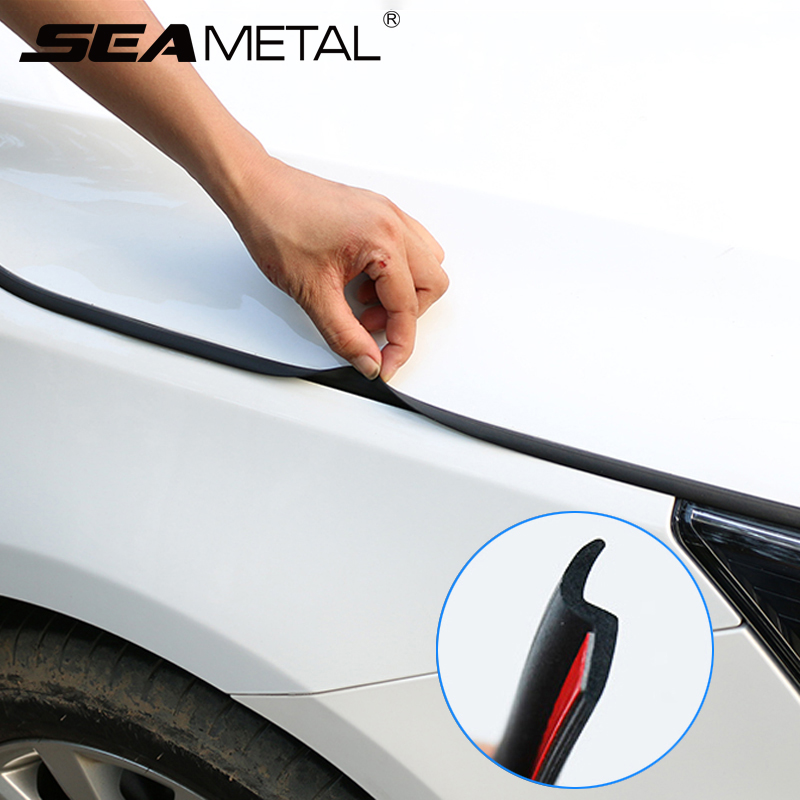 Car Rubber Seal 4m Auto Hood Cover Automobiles Engine Sealing Strip Soundproof Sealant Automotive Accessories