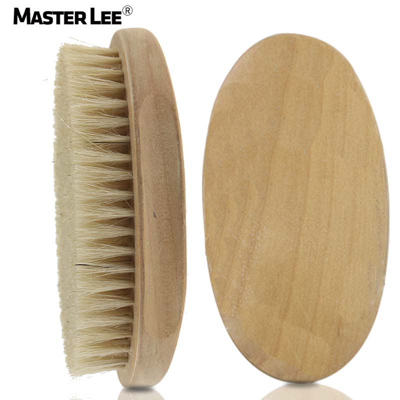 Бренд Masterlee, высокое качество, 100% деревянная щетина кабана, гребень для бороды, волнистые кисти, щетка для волос для мужчин
