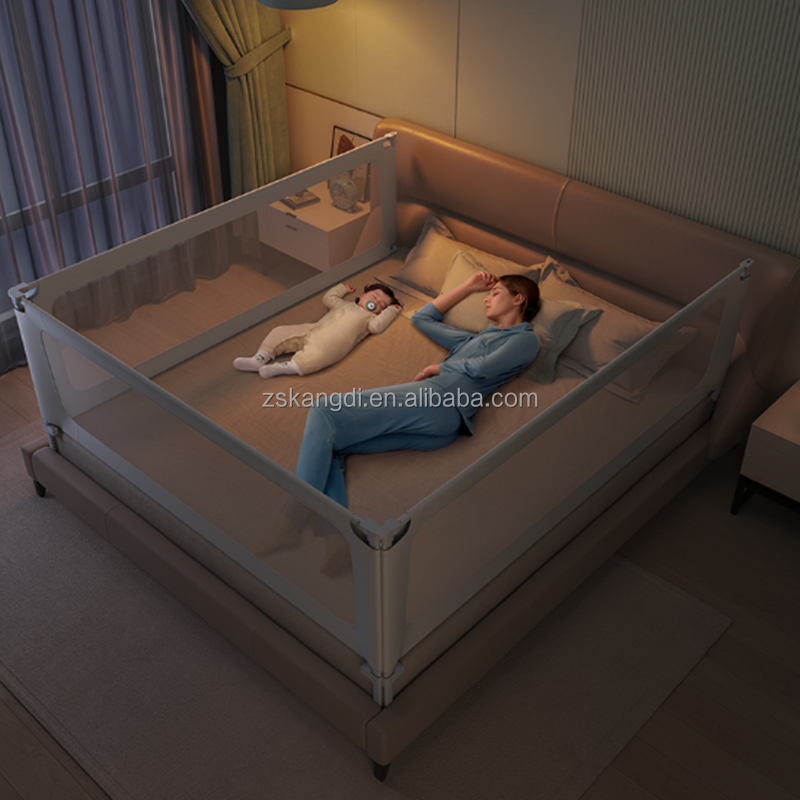 New design Baby Safety Bedrail Extra Long Swing Down Kids Bed Guard Protect Barrier Factory Wholesale