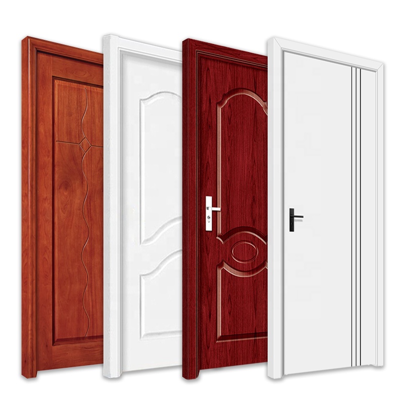 Direct Factory Moulded Skin Veneer Wooden Modern Interior Melamine Door