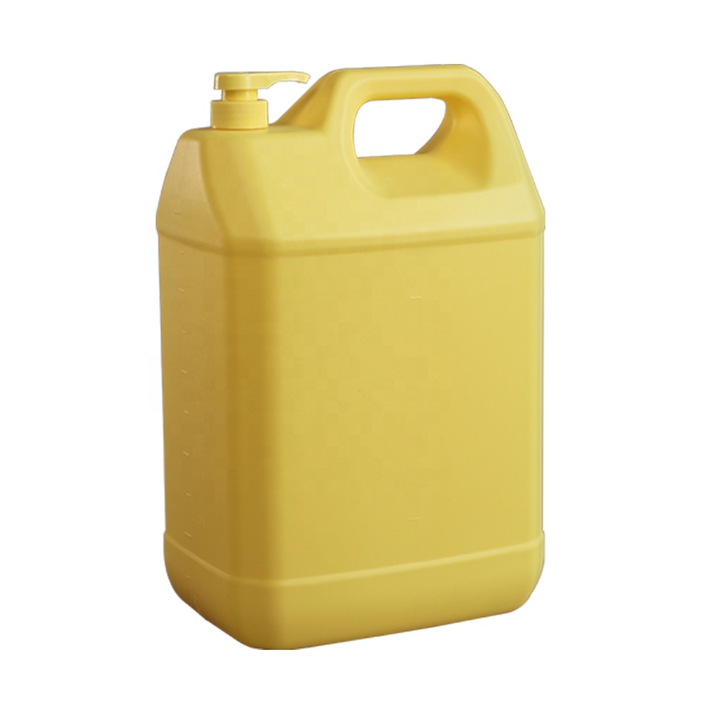 10 л пластиковый цилиндр для жидкого моющего средства квадратный jerrycan HDPE 10 литров желтый химический цилиндр с насосной головкой 10 кг контейнер