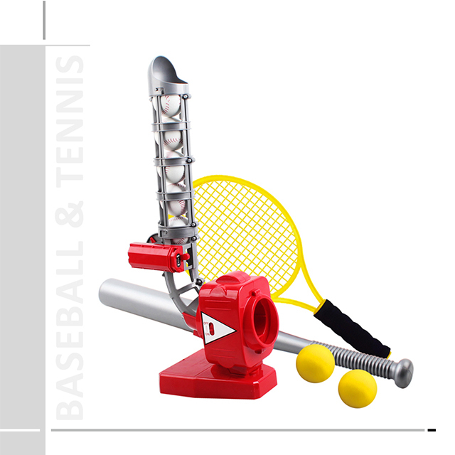 Sport Toys Plastic Toy for Kids Outdoor Toys Plastic Hot Selling OEM ODM Shantou Juguetes Baseball 2in1 Launcher Machine