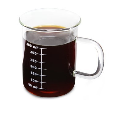 1101 Borosilicate low form glass beaker with spout 250ml