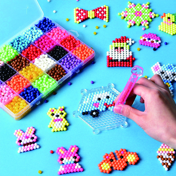 3D DIY детские развивающие игрушки Пазлы водные магические бусы