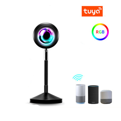 Sunset Projection Lamp Rainbow Atmosphere Led Night Light Sunset Light For Home Bedroom Background Wall APP control Lamp