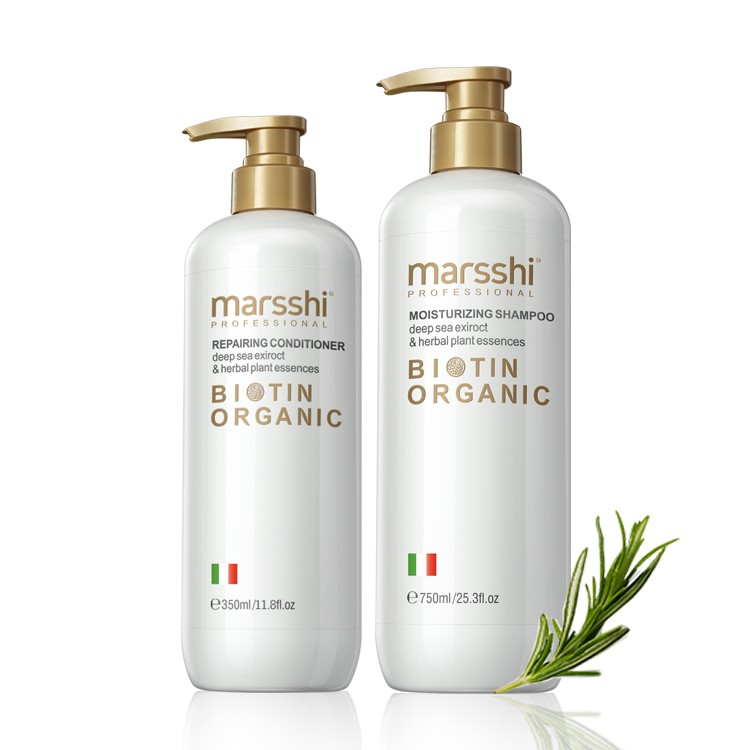 Bio Hair Care Set Private Label Thickening Hair Growth Anti Loss Natural Organic Biotin Hair Shampoo and Conditioner