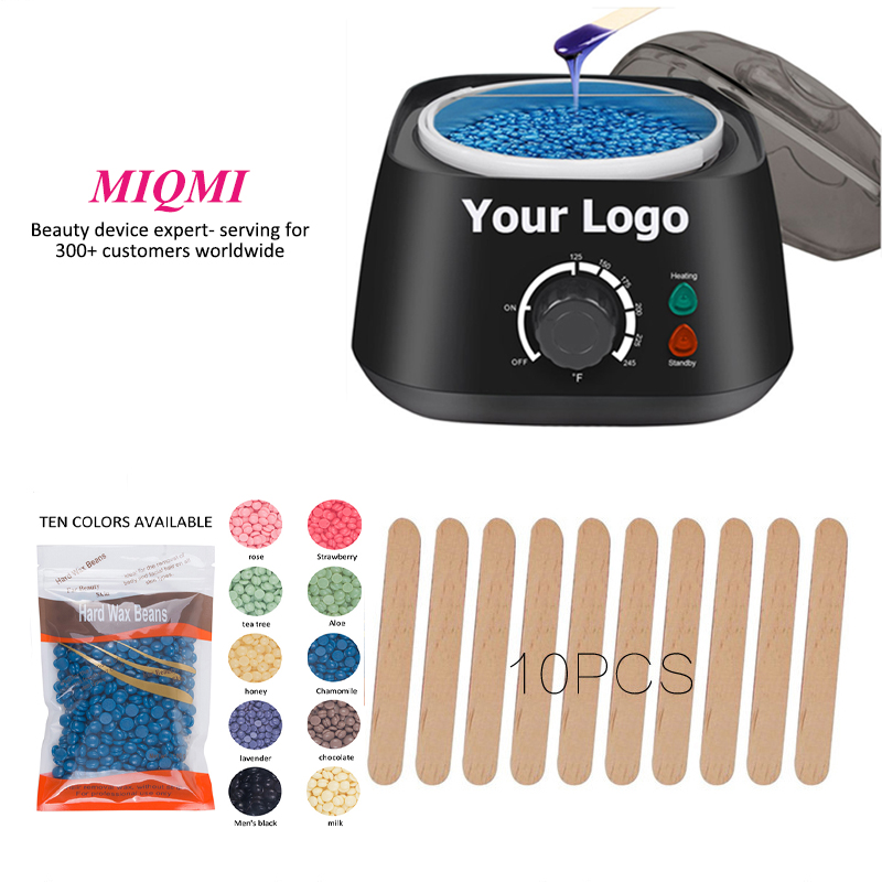 New arrival Depilatory Calentador Olla De Cera Wax Warmer Roller Heater Pot Set 2021 Machine Hair Removal Kit Wiht Beans