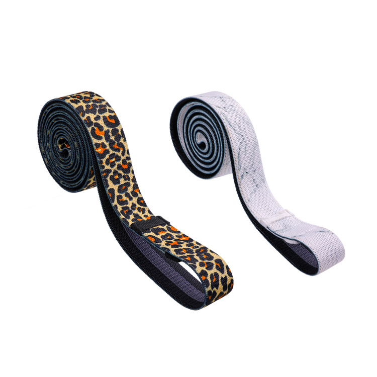 Fabric long white marble exercise resistance bands gym