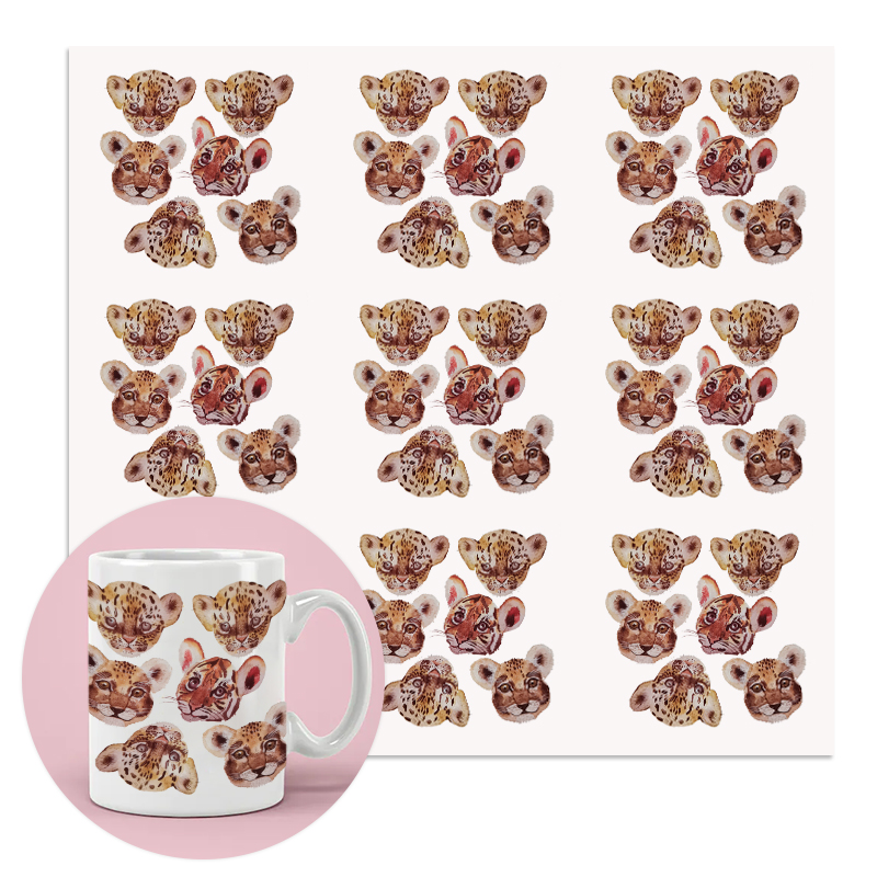 Hot Fashion Customized Water Transfer Decal A3 Customizable Resistance to Friction Water Transfer Stickers Printing for Mug Cup