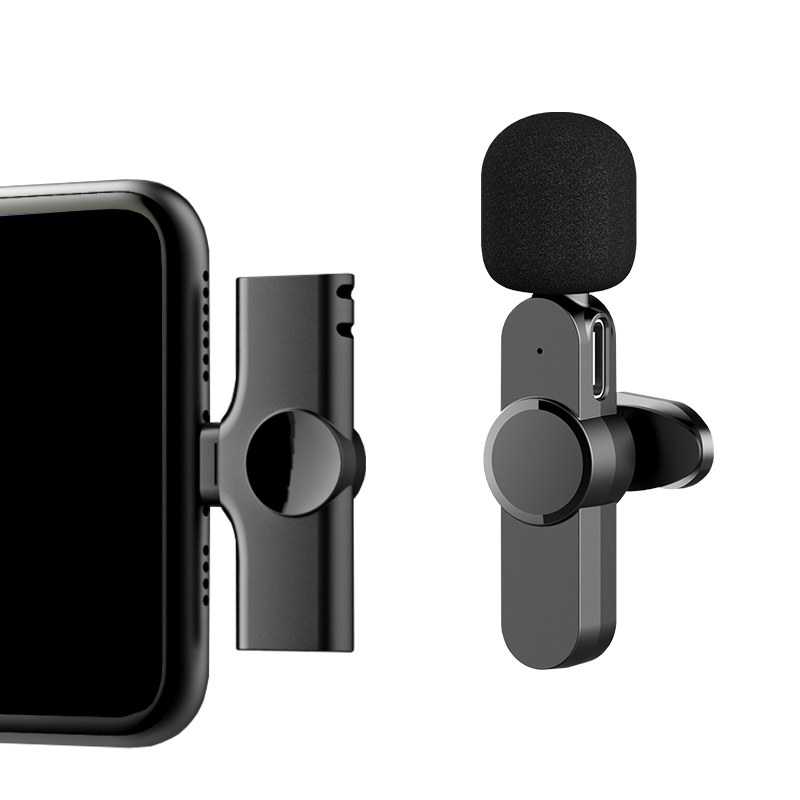 2.4GHZ Portable Interview Teaching Broadcasting Plug And Play Anc Mobile Phone Wireless karaoke Singing Clip Microphone