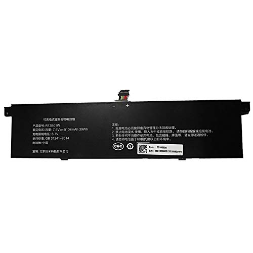 Szhyon 7,6 V 39Wh 5107 мАч/5230 мАч OEM R13B01W R13B02W Аккумулятор ноутбука совместим с Xiaomi Mi Air 13,3 "Серия планшет, sz