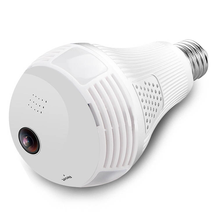 360 Degree WiFi Panoramic VR Smart Fisheye Camera 1080P LED Light Night Vision Webcam Hidden IP Recorder Camcorder Bulb Camera