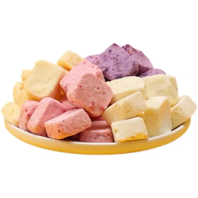 Delicious Yogurt Cube Freeze-dried Healthy Freeze Dried Yogurt Multiple Flavors