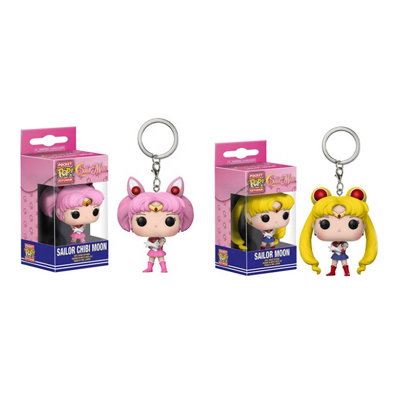 Чехол FUNKO POP аниме Сейлор Мун и Сейлор Чиби Мун Карманный Брелок экшн-фигурки коллекционные модели игрушки для детей подарок кукла