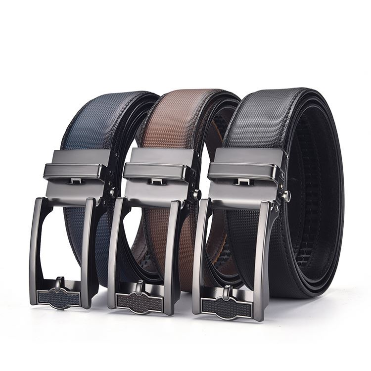 Factory supply woven man belt good quality genuine leather men belt