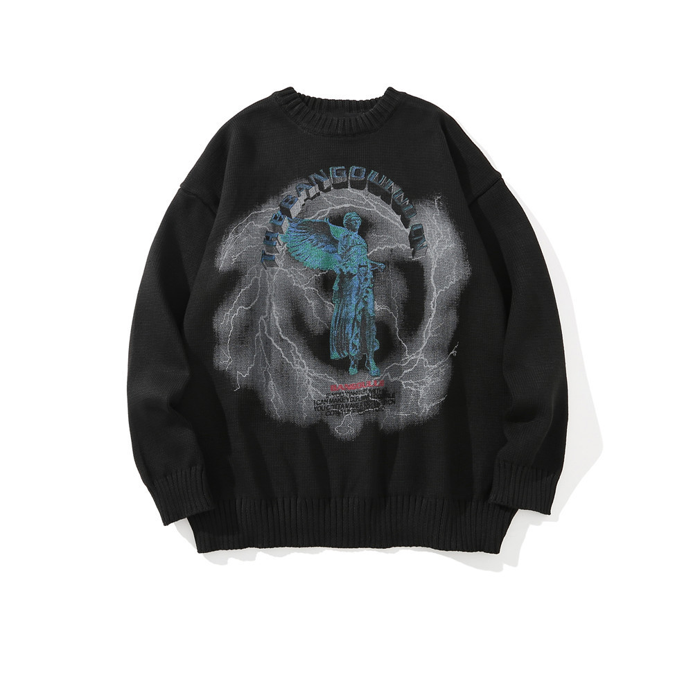 Custom ODM Printed Factory Logo Cheap High Quality Unisex Mens Pullover Sweater