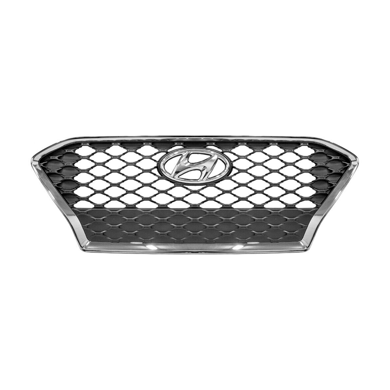 Подлинный оптимальный передний бампер, решетка радиатора, гриль для Hyundai KONA 2017 2018 2019 2020, хромированный радиатор, верхний гриль 86350-J9100
