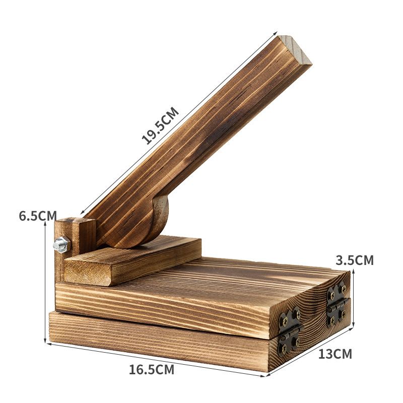 Factory Outlet Corn Tortilla Press Sturdy Square Make Thin Tortilla Press Smooth Wooden Tortilla Press Baking Accessories