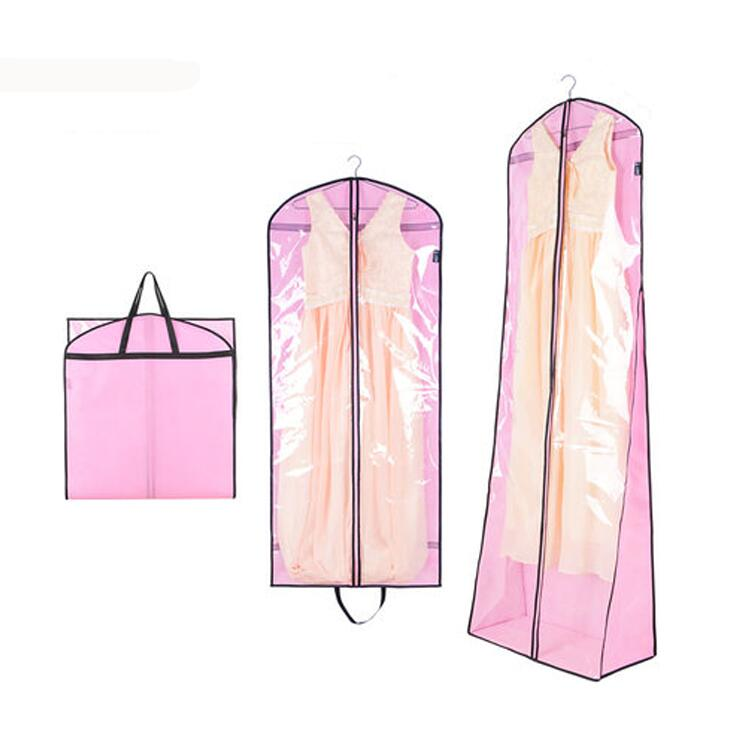 Customized Logo Fashion Wedding Gown Evening Dress High Quality Foldable Non-Woven Polyester Garment Bag