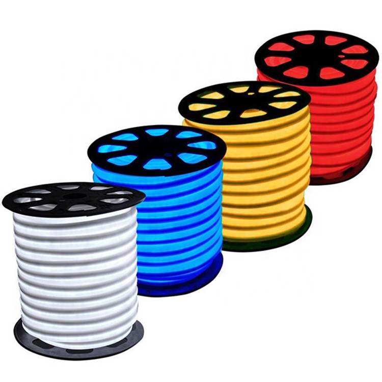 Decorative Waterproof 220V 110V Portable flexible neon tube rope light strip Flex custom led neon light