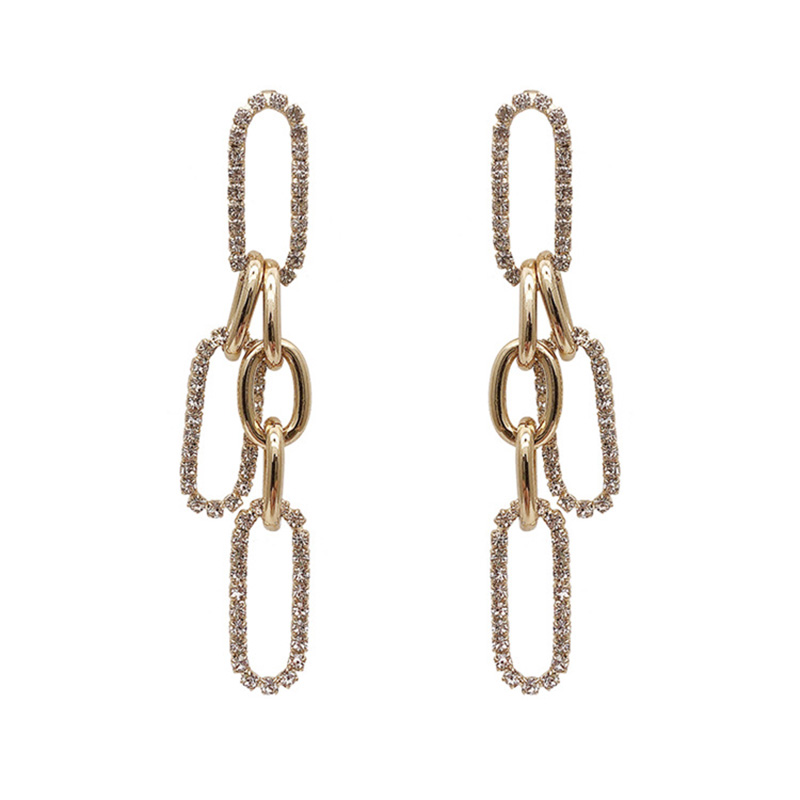 Personality metal chain Women jewelry Earrings Tassel vintage Fashion Stud Earrings 2021 Trend Hanging earrings Party accessory