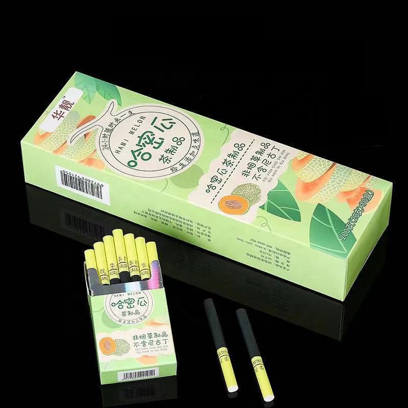 ESIE smoke cessation artifact non-tobacco products healthy cigarettes nicotine-free cantaloupe fruity herbal tea cigarettes