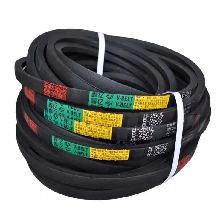 High quality China supplier agriculture triangle V belt flat drive rubber V belt rubber material V belt