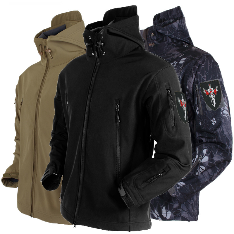 2021 Outdoor Waterproof Breathable Military Tactical Jacket Men Windproof Hunting Hiking Softshell Coat Jacket