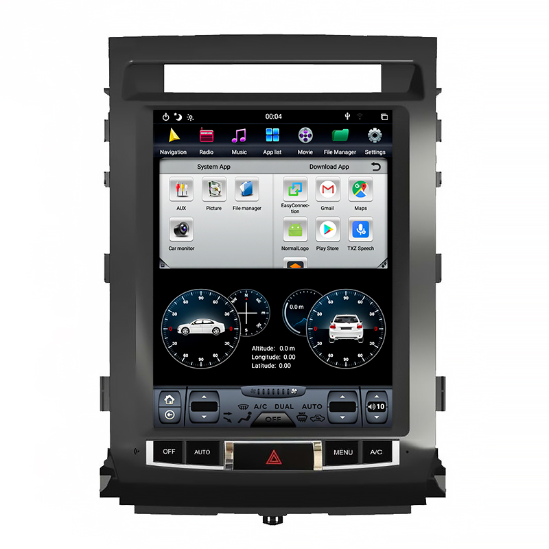 Автомагнитола Navihua, мультимедийный видеоплеер на Android для Toyota Land Cruiser 2008-2015, обновленный вертикальный монитор с GPS