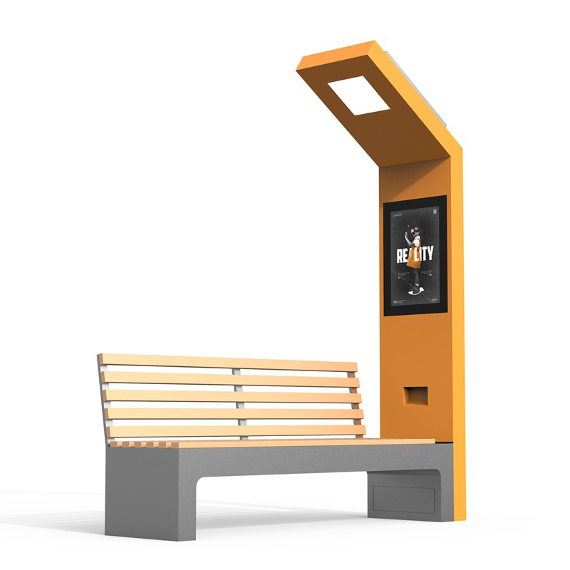 Outdoor Furniture Smart Solar Bench Garden Solar Park Bench With Charging And WIFI