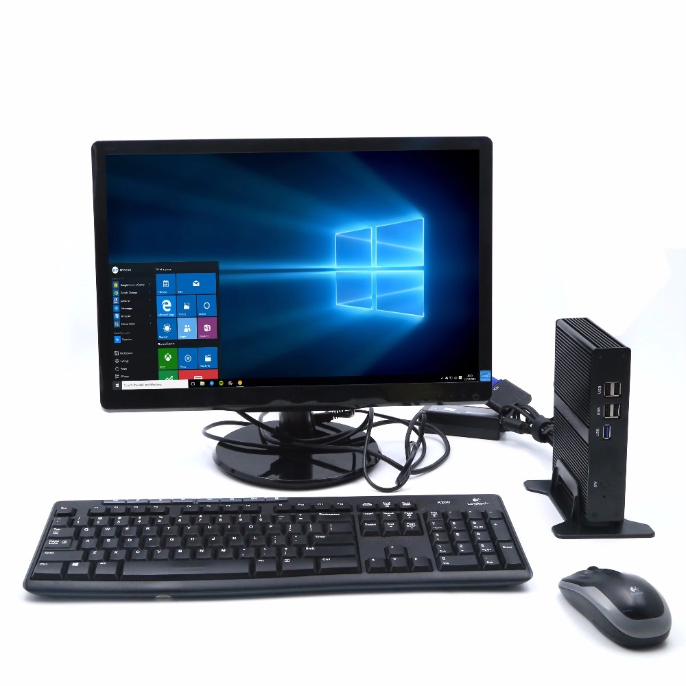Недорогой мини-ПК 2021, Intel Celeron 2955U, двойной дисплей, HD-MI,VGA,Gigabit LAN, мини-компьютер для системы POS-терминала/учебного мини-компьютера