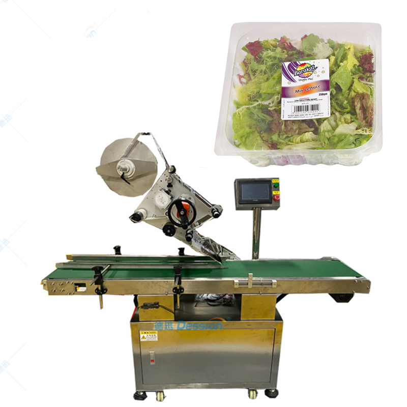 Improvement Automatic Adhesive Sticker vegetable Top Labeling Machine