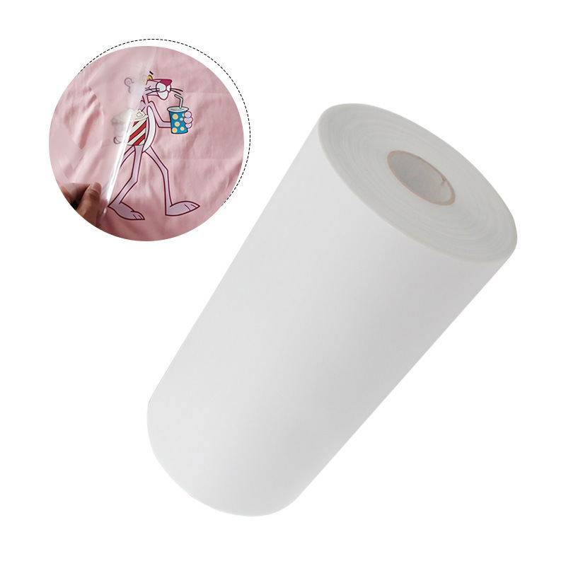 Factory direct 24 inch Dtf t-shirt Transfer Film Roll Dtf Pet Film for Dtf Printer with powder sprayer