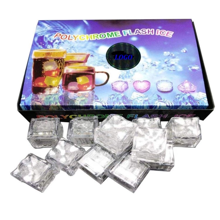 Crystal shape LED ice cube