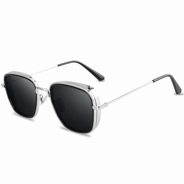 58157 2020 fashion indian style hot sale retro vintage man Kabir Singh Steam punk Square glasses Men's Sunglasses UV400