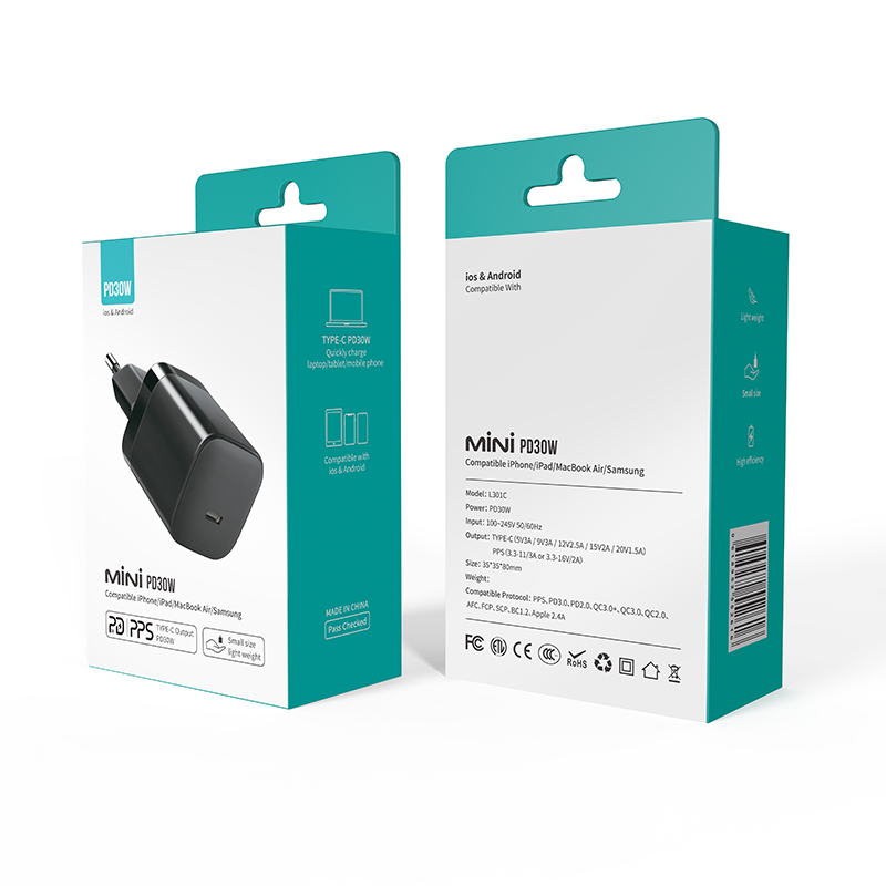 5V3A 9V3A 12V2.5A Быстрая зарядка EU зарядное устройство для телефона и ipad 30 Вт usb c зарядное устройство адаптер