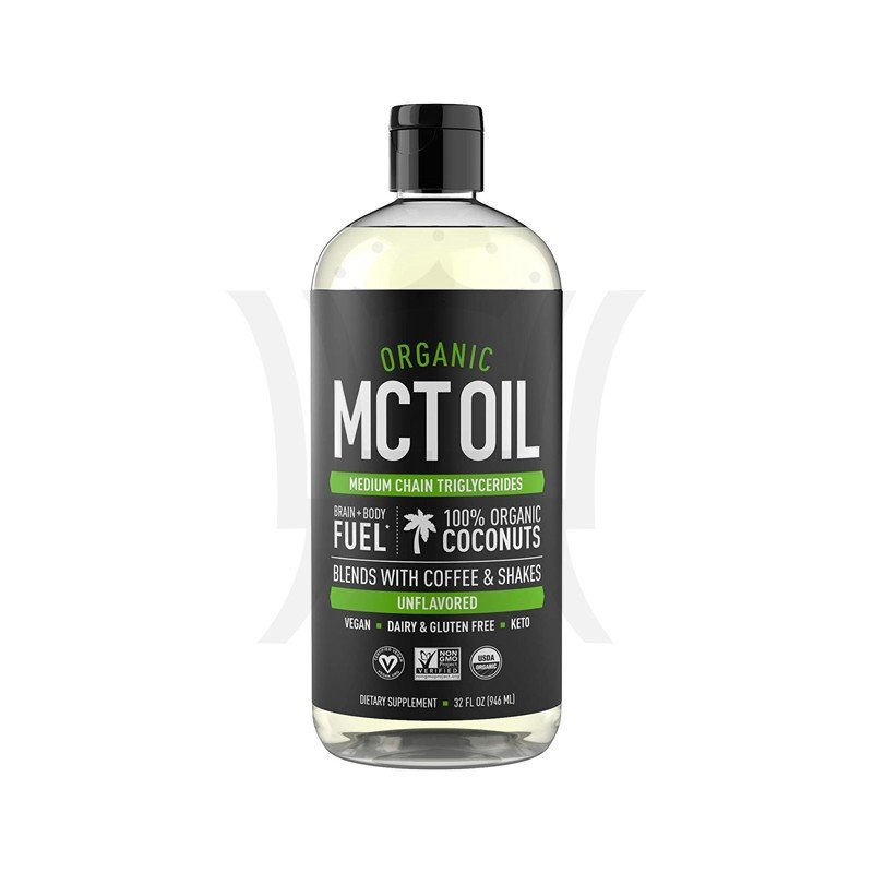 Органическое Масло Mct Coconut 32oz MCT масло отлично подходит для кофе, чая, смузи и салатов