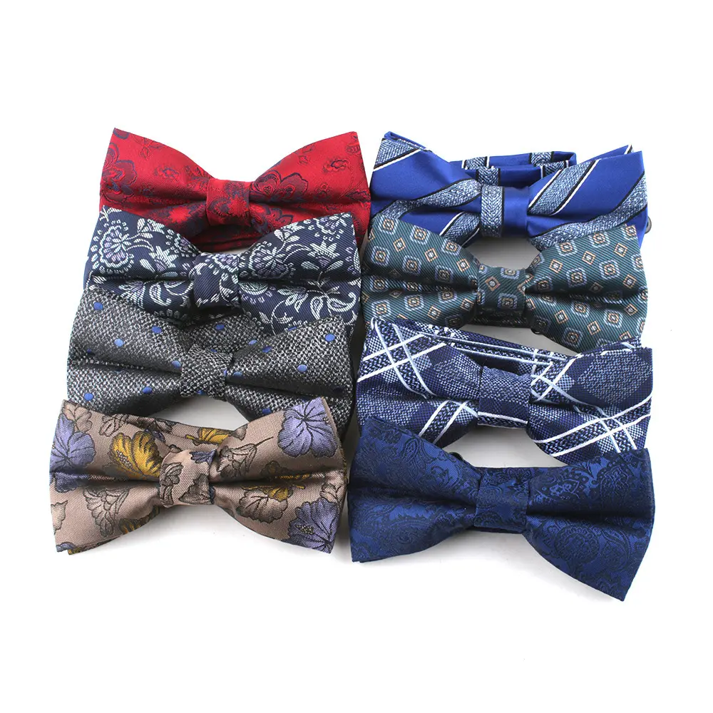 Mens Ties Business Suit Accessories Man Bowtie Luxurious Bow Ties For Wedding Banquet Butterfly Knot Formal Dress Black Cravats