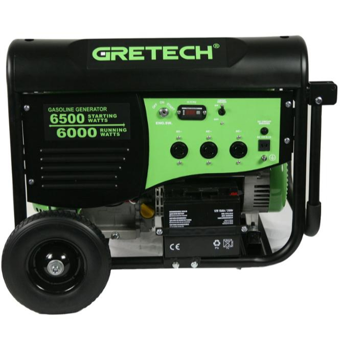 Europe market portable gasoline generator Recoil+Electric Start, Round Covers JLC7000G/E/S