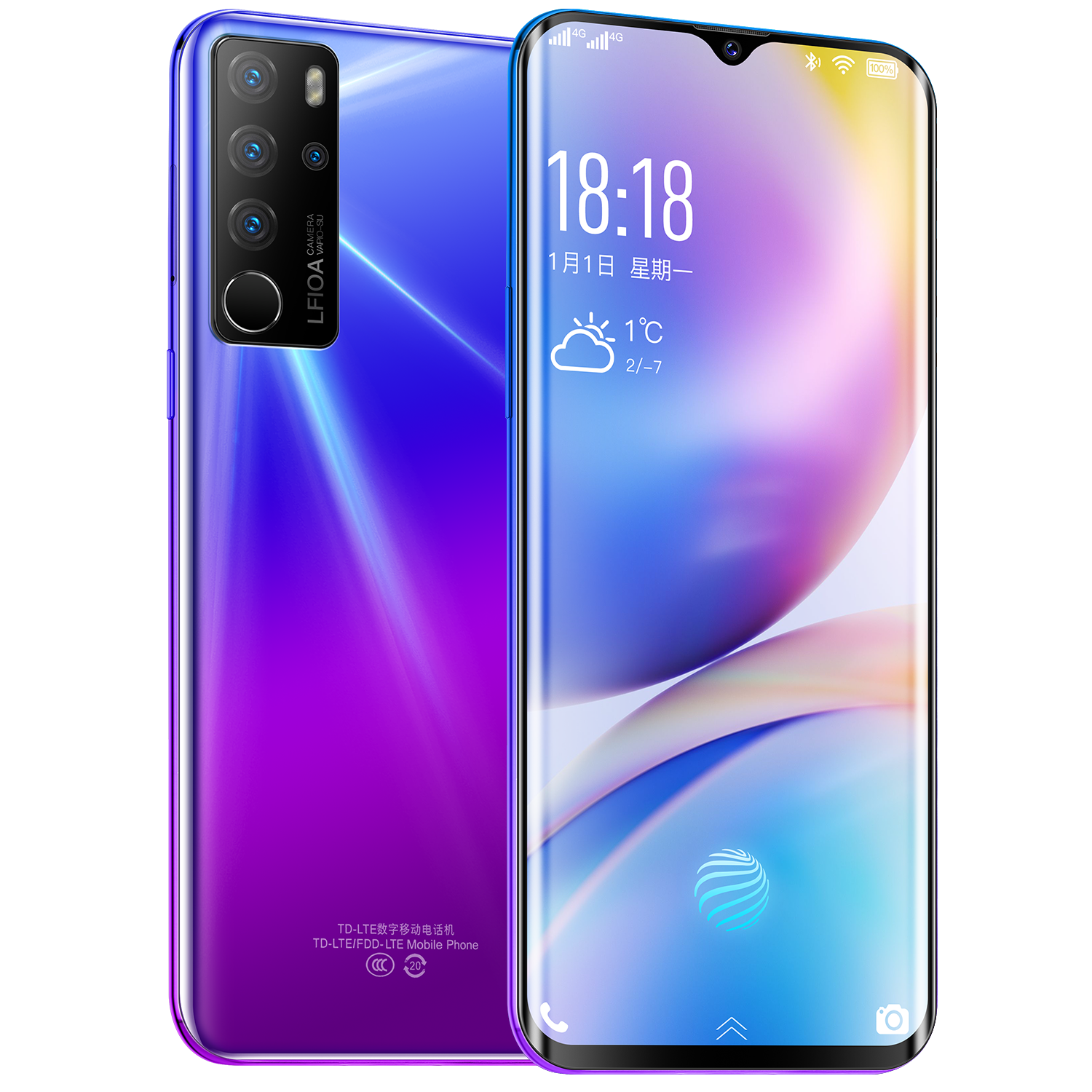 Горячая Распродажа, 6,5 дюймовый смартфон, Android 10,1, брендовый разблокированный, 3 ГБ ОЗУ + 64 Гб ПЗУ, мобильный телефон 4G LTE, сотовый телефон