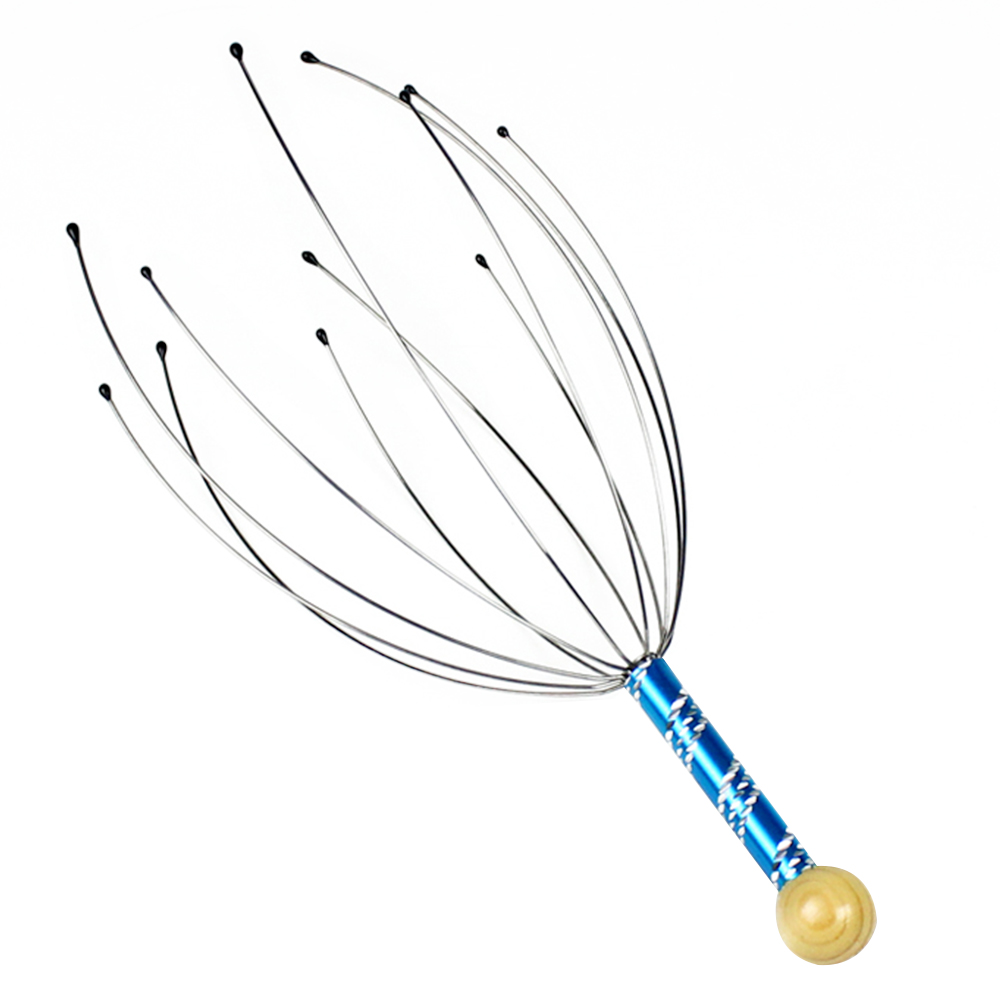 Wholesale High Quality Stainless Steel Stress Release Tip Head Neck Scalp Massager Octopus Equipment Relax Tool