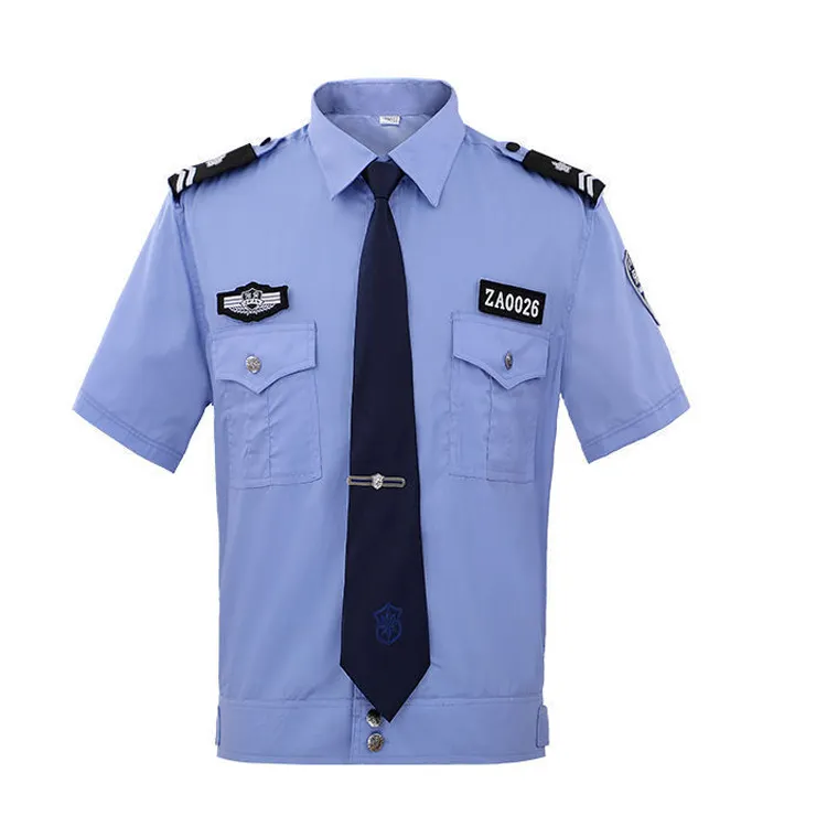 Оптовая Продажа Дешевая защитная одежда синий комплект униформы охранника