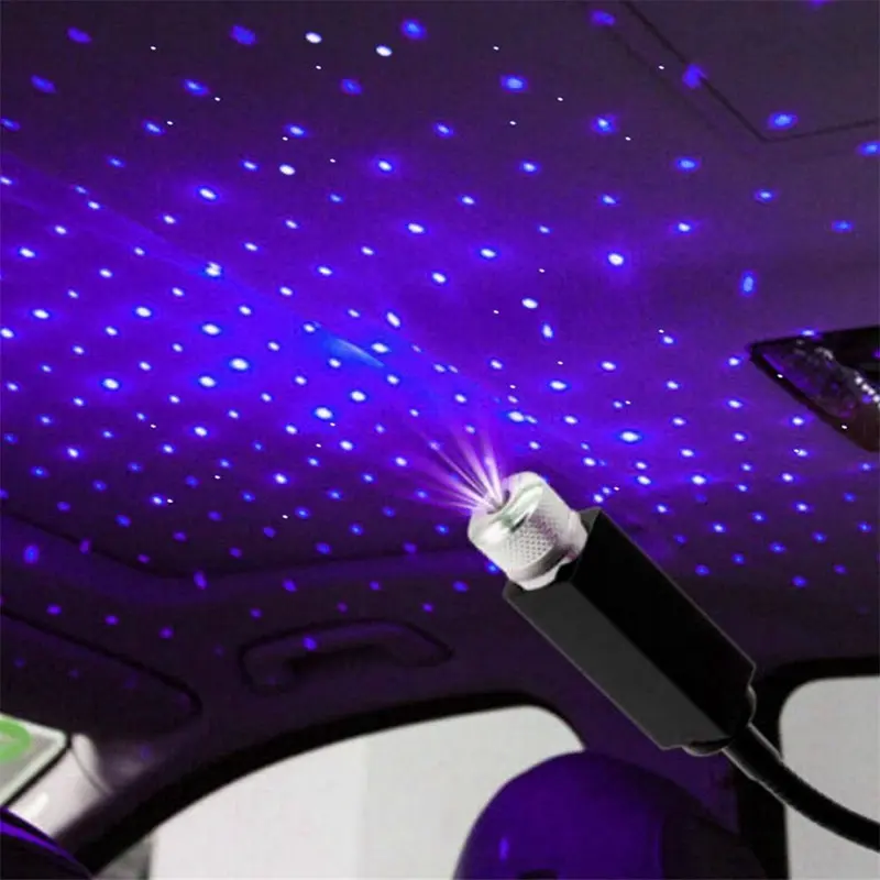 USB powered car's star projection lamp 4 working mode lamp projector