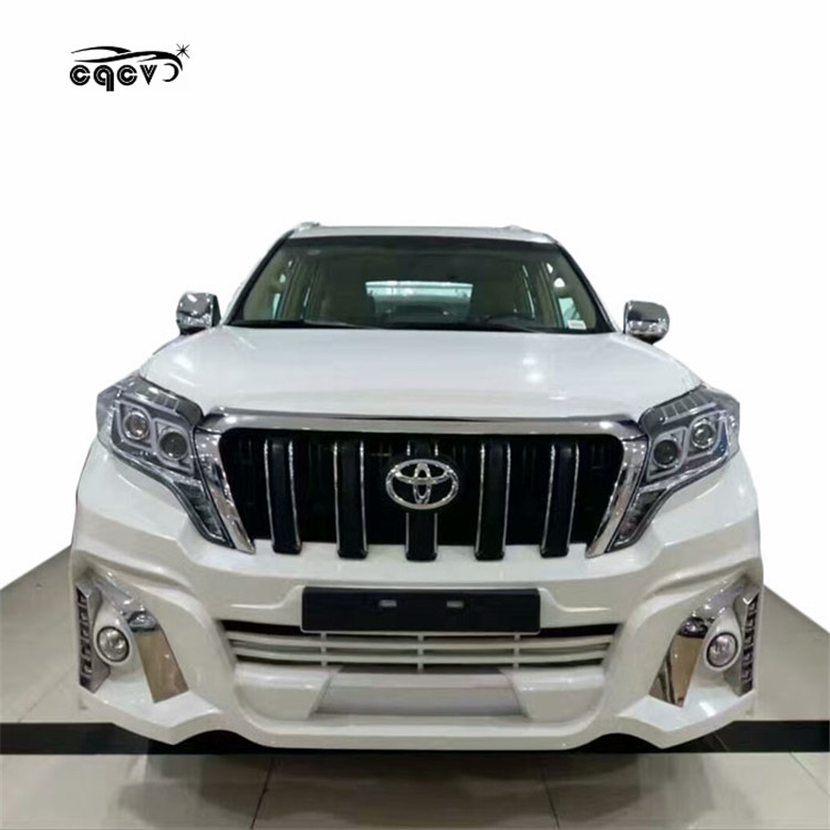 WD стиль пластик Материал корпуса комплект для toyota prado переднего бампера и заднего бампера forToyota land cruiser prado 10-17 подтяжки лица