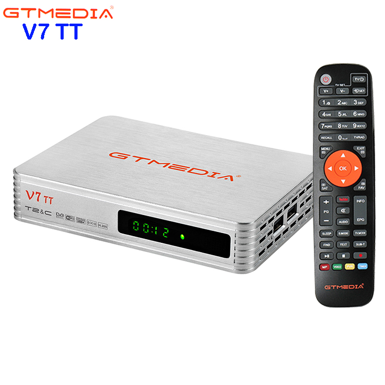 V7 TT GTmedia 1080P Full HD DVB-T/T2/DVB-C/J. 83b Поддержка YouTube Youporn Cccam Newcam USB 3/4G dongle USB wifi H.265 HEVC