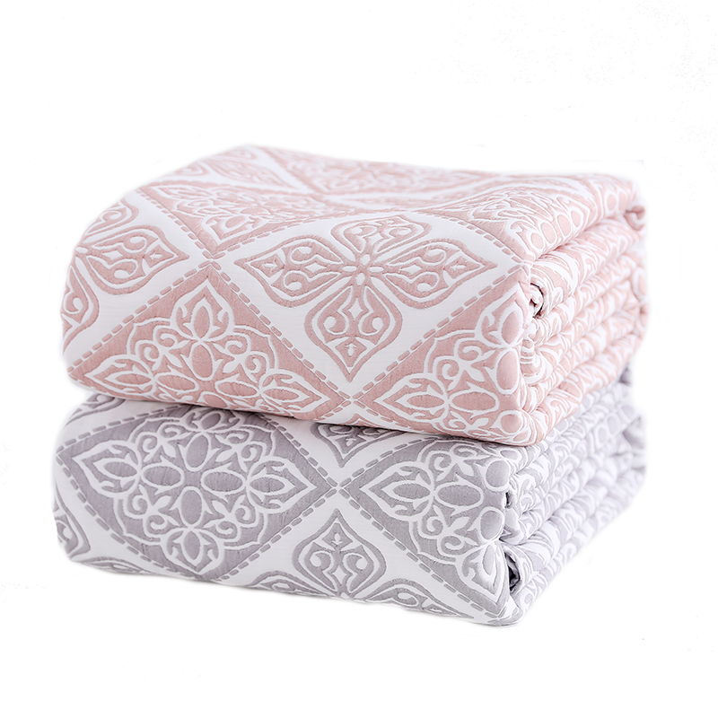 BLX Factory Wholesale Custom Soft 100% Polyester Fade Resistance Eco-friendly White Plain Quilt Soft warm bedspread For Sale