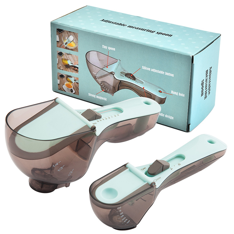 5ml To 30ml Kitchen multifunctional integrated adjustable baking measuring cup and measuring spoon set