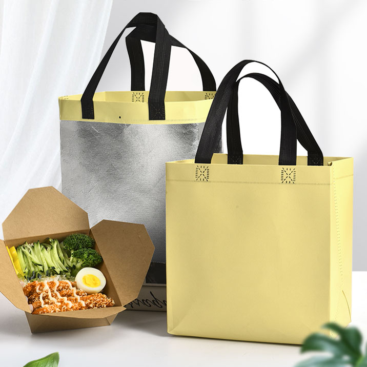 Wholesale custom logo outdoor non woven tote grocery shopping bag juice lunch cooler bag for freeze food